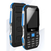 Кнопочный телефон Olmio X04 (черный/голубой)