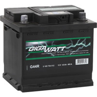 Автомобильный аккумулятор GIGAWATT G44R (45 А·ч)