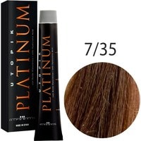 Крем-краска для волос Hipertin Utopik Platinum 7.35 блондин золотисто-красный 60 мл