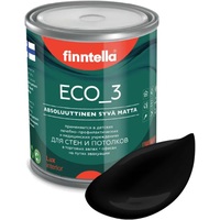 Краска Finntella Eco 3 Wash and Clean Musta F-08-1-1-FL135 0.9 л (черный)