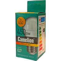 Светодиодная лампочка Camelion Е27 5Вт 3000K G45 15059
