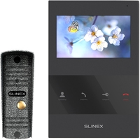 Комплект видеодомофона Slinex ML-16HR+SQ-04 (черный)