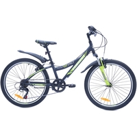 Велосипед Favorit Space 24 V (черный/зеленый, 2019)