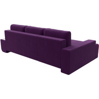 Угловой диван Лига диванов Чикаго левый 110751L (микровельвет фиолетовый)
