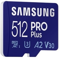 Карта памяти Samsung PRO Plus microSDXC 512GB (с адаптером)