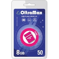 USB Flash OltraMax 50 8GB (розовый)