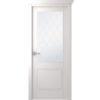 Межкомнатная дверь Belwooddoors Селби 220x80 см (стекло, эмаль, белый/мателюкс 39)