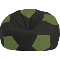 Кресло-мешок Flagman Мяч Стандарт М1.1-399 (черный/оливковый)