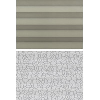 Плиссе Delfa Basic Blo СПШ-37201/1102 Basic Transparent (43x160, серый/белый)