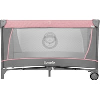 Манеж-кровать Lionelo Flower (серый/розовый)