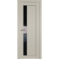 Межкомнатная дверь ProfilDoors 2.71U L 80x200 (шеллгрей/стекло черный триплекс)