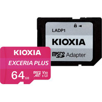 Карта памяти Kioxia Exceria Plus microSDXC LMPL1M064GG2 64GB (с адаптером)