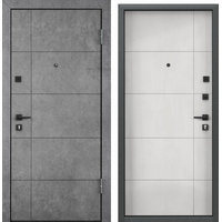 Металлическая дверь Torex Delta PRO PP-36 205x95 (бетон темный-серый/бетон известковый, правый)