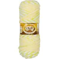 Пряжа для вязания Adelia Baby Mimi 100 г 80 м №07 (белый/св.желтый/бл.коричневый/св.коричневый)