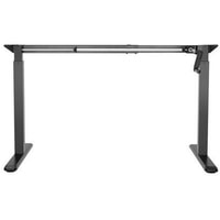 Стол для работы стоя ErgoSmart Manual Desk 1380x800x18 мм (бетон чикаго светло-серый/черный)