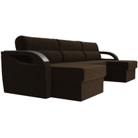П-образный диван Лига диванов Форсайт 100810 (коричневый)