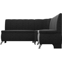 Угловой диван Mebelico Кантри 60334 (черный)
