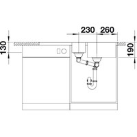 Кухонная мойка Blanco Metra 6 S-F (антрацит) [519113]