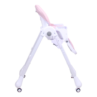 Высокий стульчик Indigo Bloom В003S (розовый)