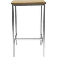 Кухонный стол Buro7 Барный стол малый (классика, дуб натуральный/серебро)