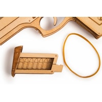 3Д-пазл Wood Trick Пистолет-резинкострел с мишенями 1234-10