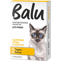 Лакомство для кошек Balu Здоровье кожи и шерсти для здоровье кожи и шерсти 50 г (100 таблеток)