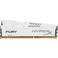 Оперативная память HyperX Fury White 2x4GB KIT DDR3 PC3-14900 HX318C10FWK2/8
