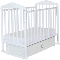 Классическая детская кроватка СКВ-Компани Березка 128001 (белый)