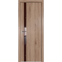 Межкомнатная дверь ProfilDoors 6ZN 90x200 (салинас светлый/стекло коричневый лак)