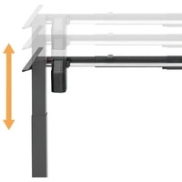Стол для работы стоя ErgoSmart Electric Desk Compact 1360x800x36 мм (бетон чикаго/белый)