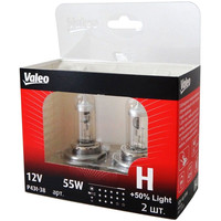 Галогенная лампа Valeo H1 +50% Light 2шт [32602]