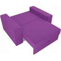 Кресло-кровать Mebelico Мэдисон 14 106102 (микровельвет, фиолетовый/фиолетовый/черный)