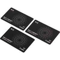 Аппаратный криптокошелек Tangem Wallet набор из 3 карт (черный)