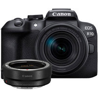 Беззеркальный фотоаппарат Canon EOS R10 RF-S 18-150mm F3.5-6.3 IS STM + адаптер крепления EF-EOS R