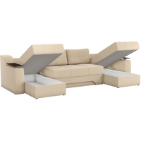 П-образный диван Mebelico Сенатор 59363 (рогожка, бежевый)