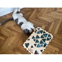 Игрушка для кошек Чешир Умник (бежевый/синий)