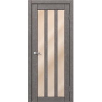 Межкомнатная дверь MDF-Techno Dominika Loft 403 60x200 (бетон серый/лакобель кремовый)