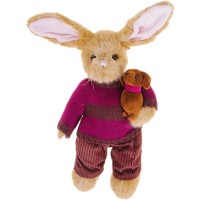 Классическая игрушка Bearington Зайка в розовом свитере с собачкой (36 см) [986070]
