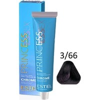 Крем-краска для волос Estel Professional Princess Essex Chrome 3/66 темный шатен фиолетовый интенсивный