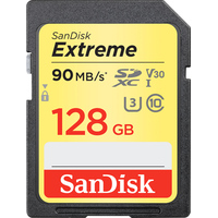 Карта памяти SanDisk Extreme V30 SDHC 128GB [SDSDXVF-128G-GNCIN]