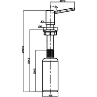 Дозатор для жидкого мыла Omoikiri ОМ-02-GR (ленинградский серый)