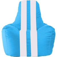 Кресло-мешок Flagman Спортинг С1.1-282 (голубой/белый)