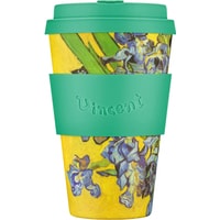 Многоразовый стакан Ecoffee Cup Ирисы 0.4л
