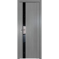 Межкомнатная дверь ProfilDoors 62XN L 60x200 (грувд серый/стекло черный лак)