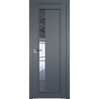 Межкомнатная дверь ProfilDoors 2.71U L 60x200 (антрацит/стекло прозрачное)