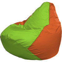 Кресло-мешок Flagman Груша Макси Г2.1-163 (оранжевый/салатовый)