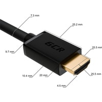 Кабель Greenconnect Russia GCR-HM411-1.0m HDMI - HDMI (1 м, черный)