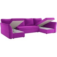 П-образный диван Mebelico Гесен П 60072 (фиолетовый)