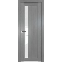 Межкомнатная дверь ProfilDoors 2.71XN L 70x200 (грувд серый/стекло белый триплекс)