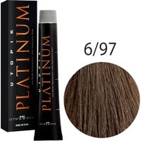 Крем-краска для волос Hipertin Utopik Platinum 6.97 темный блондин табачно-коричневый 60 мл
